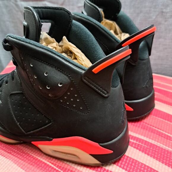 %Nike Air Jordan 6 Retro Infrared Black (2014) Men Size 10.5 / AJ12 main image 14